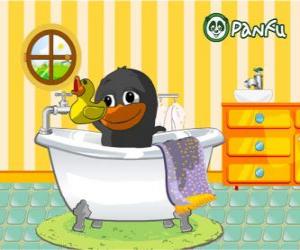 пазл Болли черный в ванне, животных Panfu